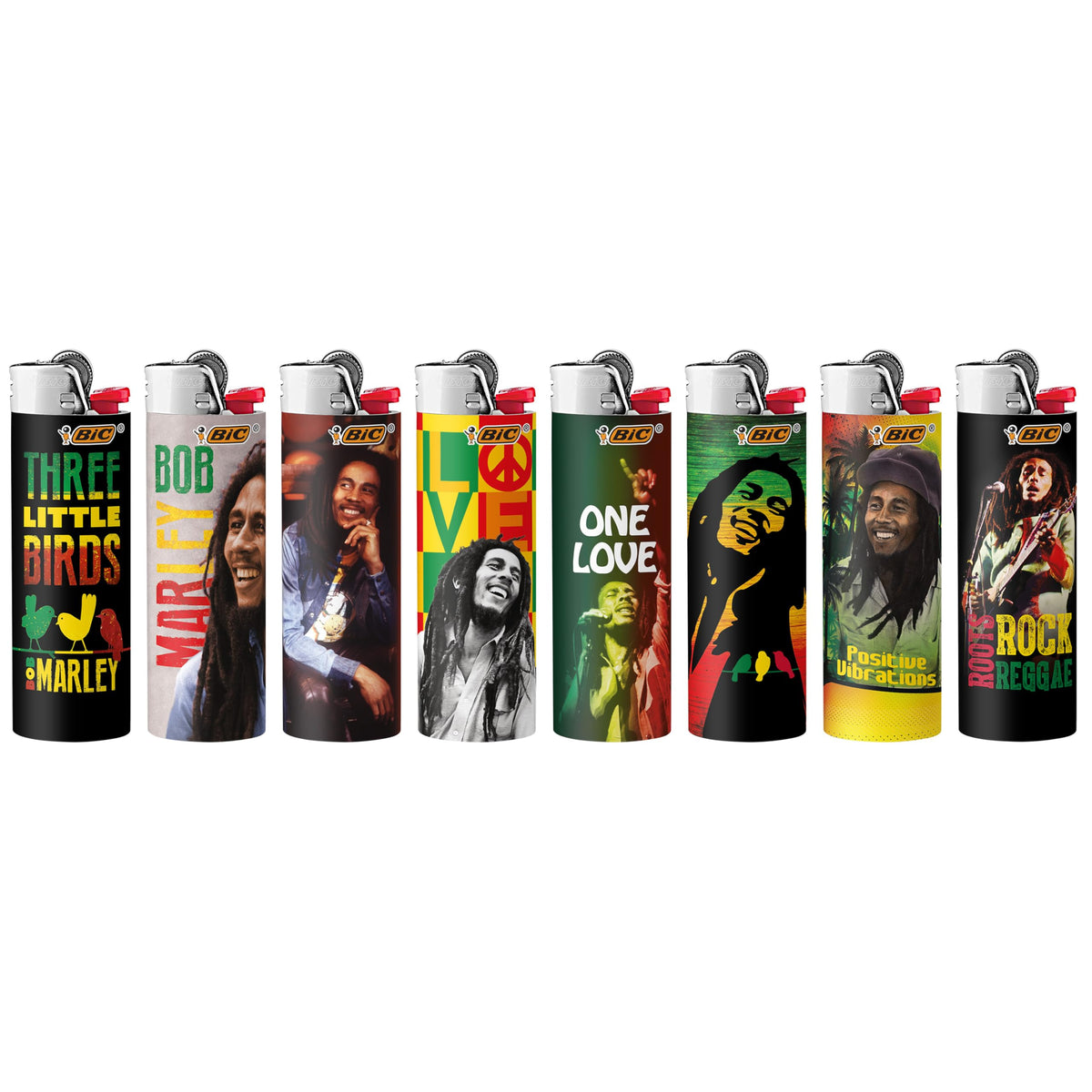 BIC Maxi Pocket Lighter, Special Edition Nostalgia Collection, Assorted Unique Lighter Designs, 8 Count Pack of Lighters