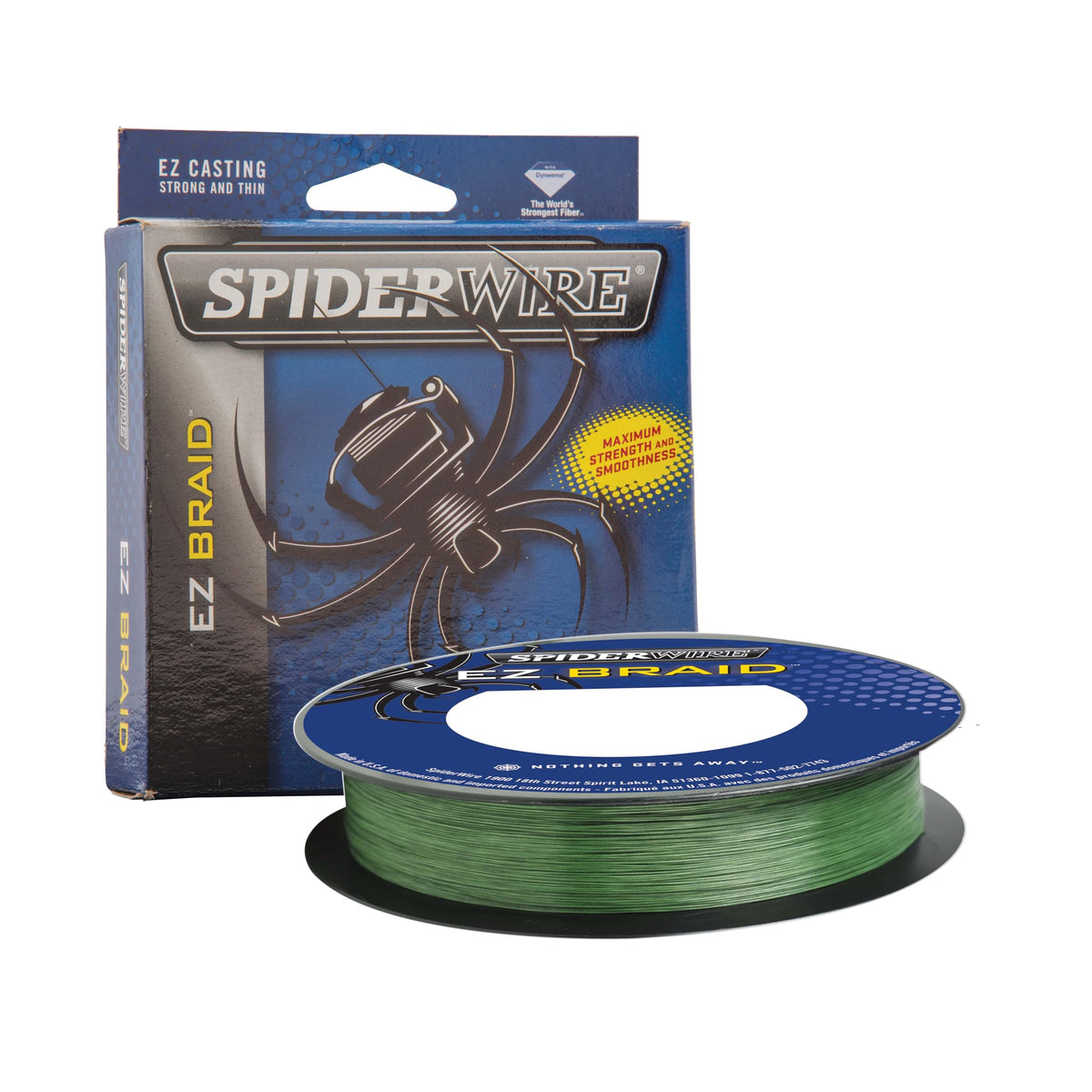 SpiderWire EZ Braid™ Superline, Moss Green, 10lb | 4.5kg, 110yd | 100m Braided Fishing Line, Suitable for Freshwater Environments