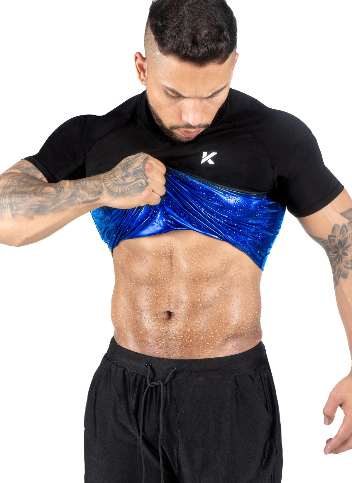 Kewlioo Sauna Shirt for Men - Original Heat Trapping Sweat Vest, Sauna Suit For Men, Compression Workout Sweat Suit for Gym, Workouts