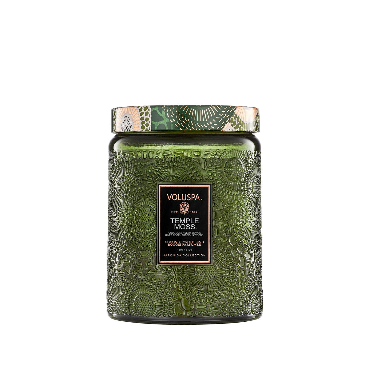 Voluspa Santal Vanille Large Scented Candle Jar 18 Oz, 100 Hr Burn