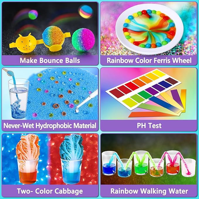 UNGLINGA 70+ Experiments Science Kit for Kids, Chemistry Set, Educational Toys Gifts Idea for Boys and Girls Birthday Christmas S.T.E.M Toy Project