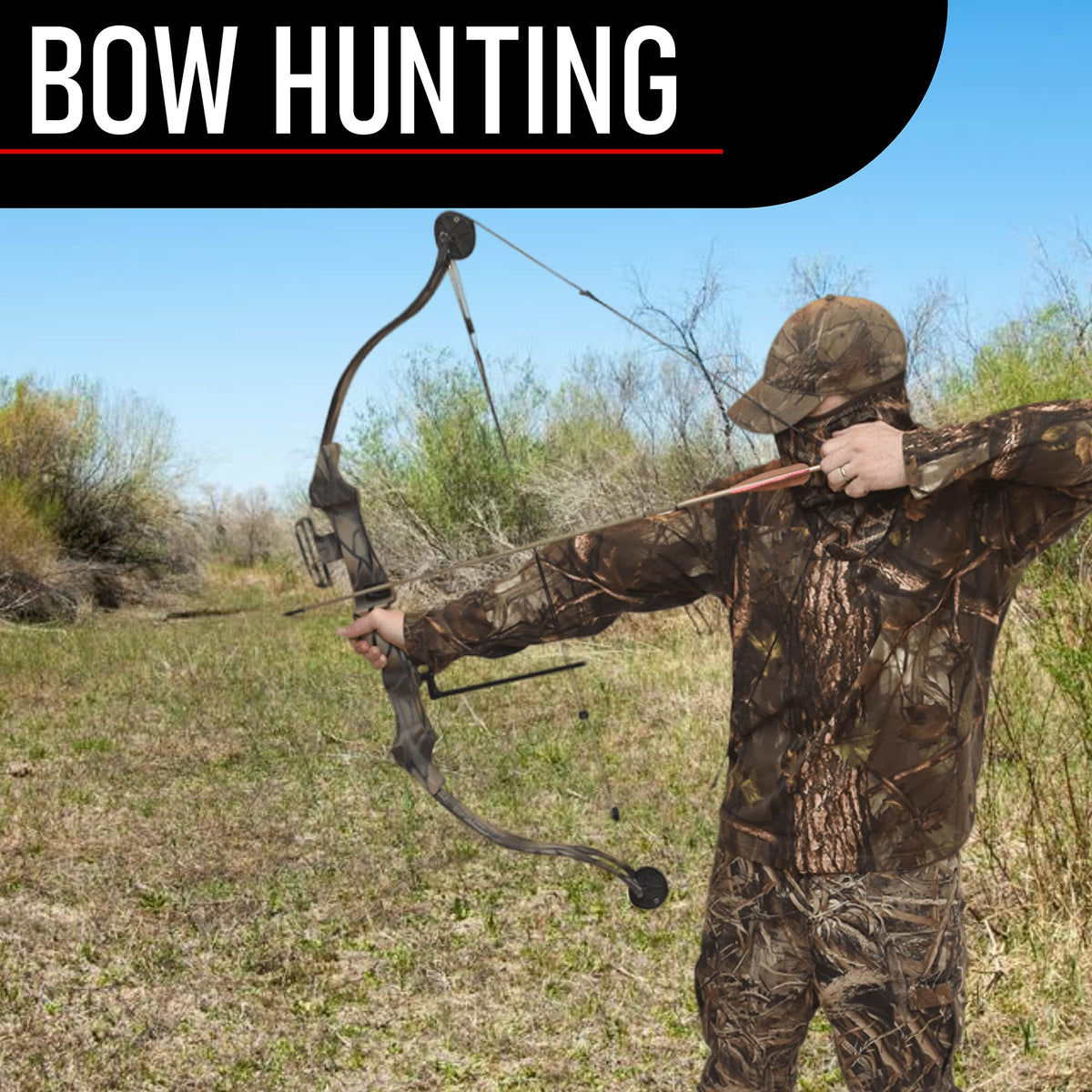 Camo Turkey Hunting Mask - Lightweight Camouflage Face Netting for Men