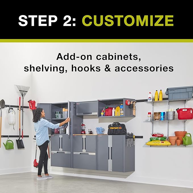 Rubbermaid FastTrack Single Drawer Cabinet, Garage Storage Systems, Garage Organization