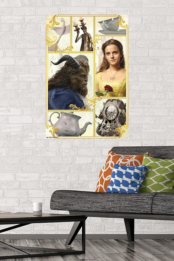 Trends International Disney Beauty And The Beast - Group Wall Poster, 22.375" x 34", Premium Unframed Version
