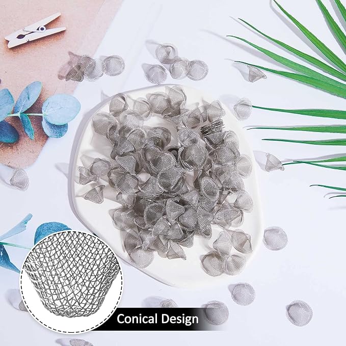 Funrous Stainless Steel Screens 3/4 Inch Conical Design Bowl Screen Filters