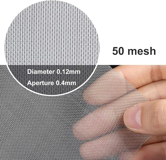 304 Stainless Steel Woven Wire Mesh, Fine Metal Screen, Rust-Resistant Filter