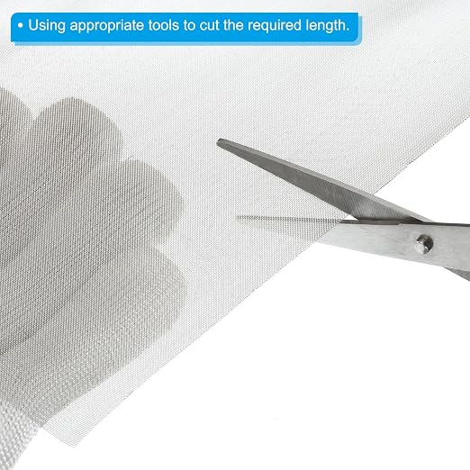 PATIKIL 40" L x 16" W Woven Wire Mesh, 60 Mesh 304 Stainless Steel Air Vent
