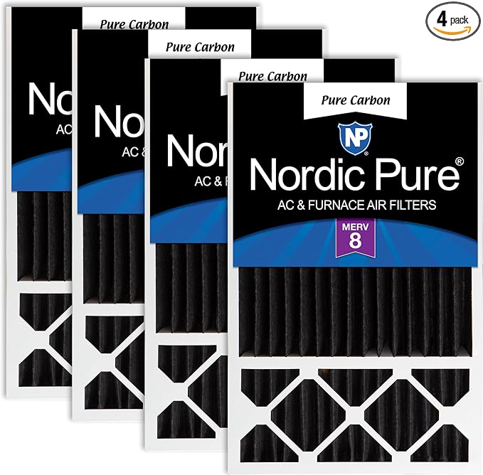 Nordic Pure 16x25x5 Honeywell/Lennox Replacement Odor Reduction Merv 8 Filter 4