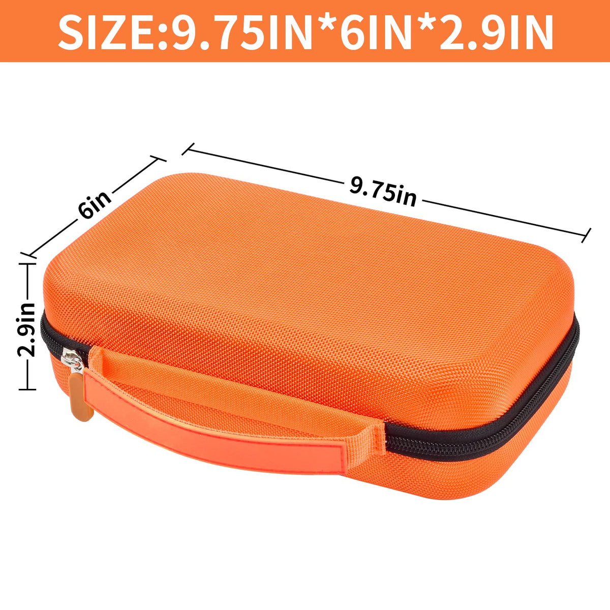 Case Compatible with Klein Tools ET310 AC Circuit Breaker Finder & 80041 Outlet Repair Tool Kit & RT250 GFCI Receptacle Tester. Electrical Storage Organizer Holder Bag (Box Only)-Orange