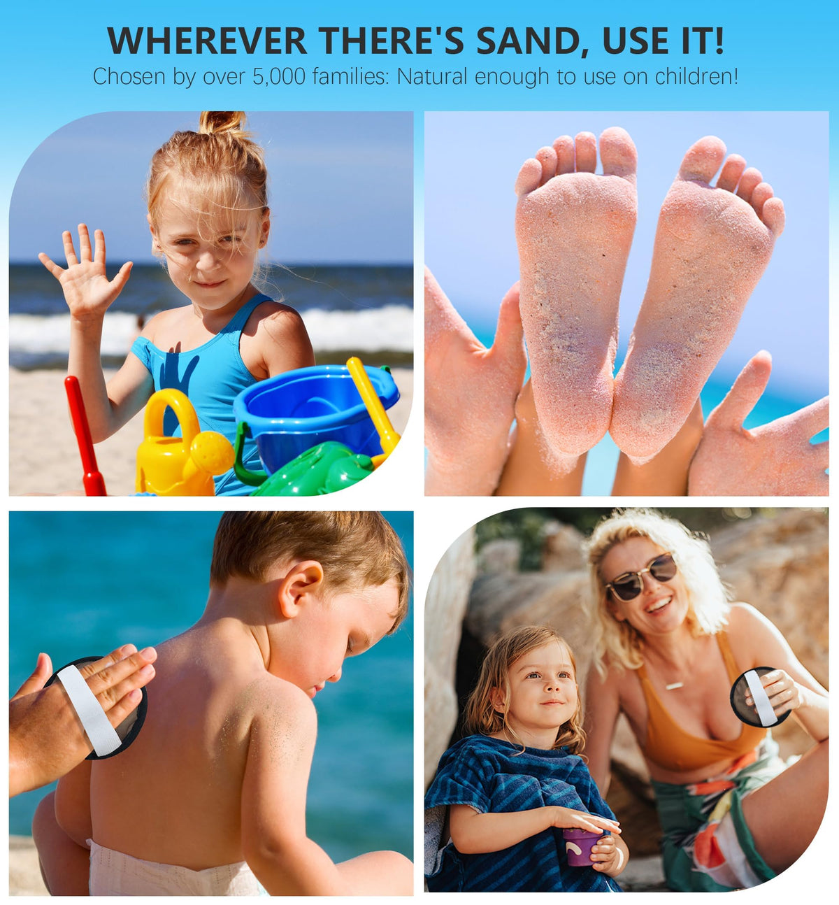 Antfuny Beach Sand Remover Sand Unicorn Eraser Brush Wipe Mitt Family 2026 Summer Beach Vacation Essentials Hawaii Honeymoon Accessories European Costa Rica Bahamas Trip Must Haves Alaska Cruise Ship