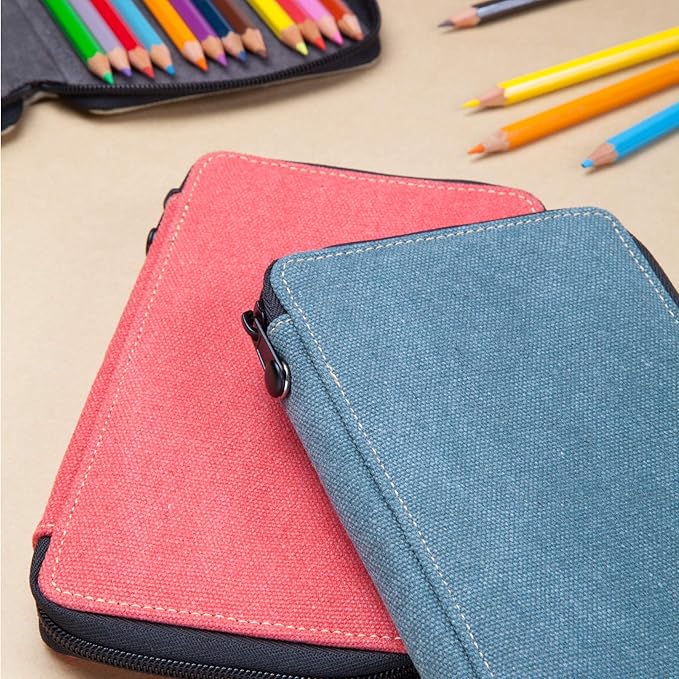 Speedball Art Products 257240 24 Capacity Canvas Pencil Case, Wheat
