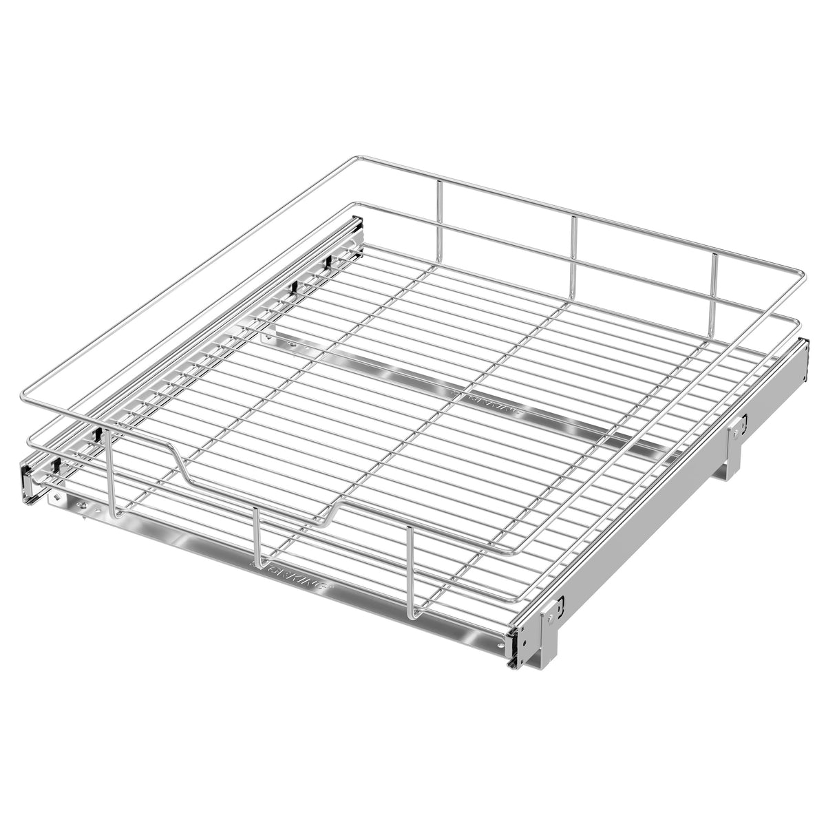 Pull Out Cabinet Organizer 18" W X 22" D, Chromed, Full Slide Out Drawers