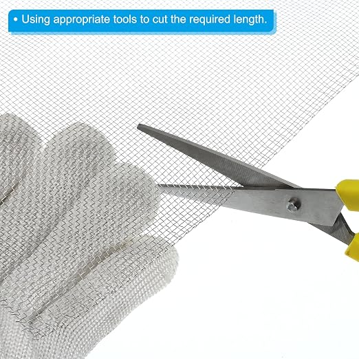 PATIKIL 40" L x 16" W Woven Wire Mesh, 14 Mesh 304 Stainless Steel Air Vent