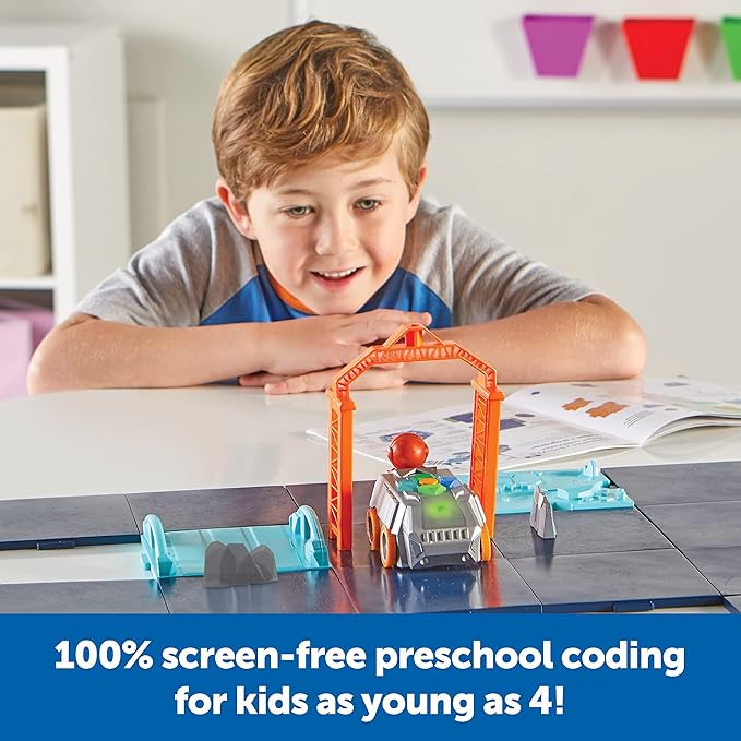 Learning Resources Space Rover Deluxe Coding Activity Set - Robotics for Kids, STEM Interactive Programming, Scientific Toys, Critical Thinking, Engineering Gift, Games for Boys and Girls