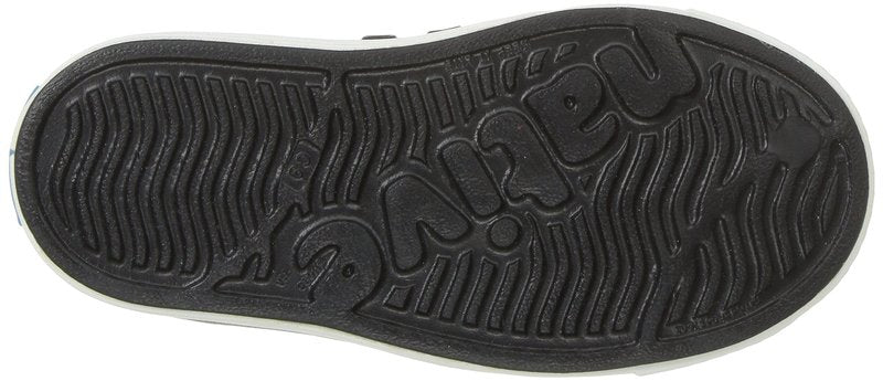 Native Shoes Unisex-Kids Jefferson Sneakers, Jiffy Black/Shell White, 7 Toddler