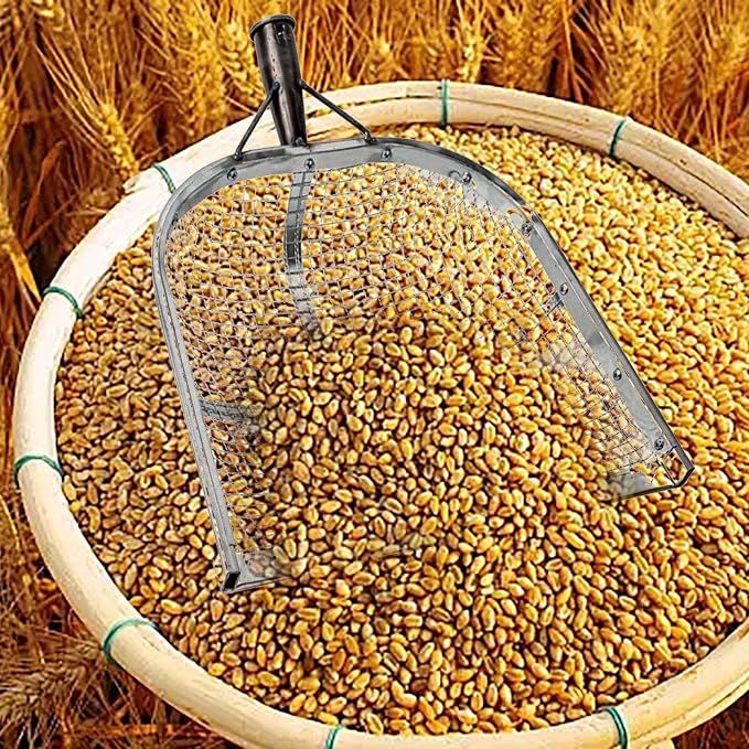 Leaking Soil Shovel Filter Stainless Steel Sieve 4mm/6mm/8mm/12mm Mesh Sifting