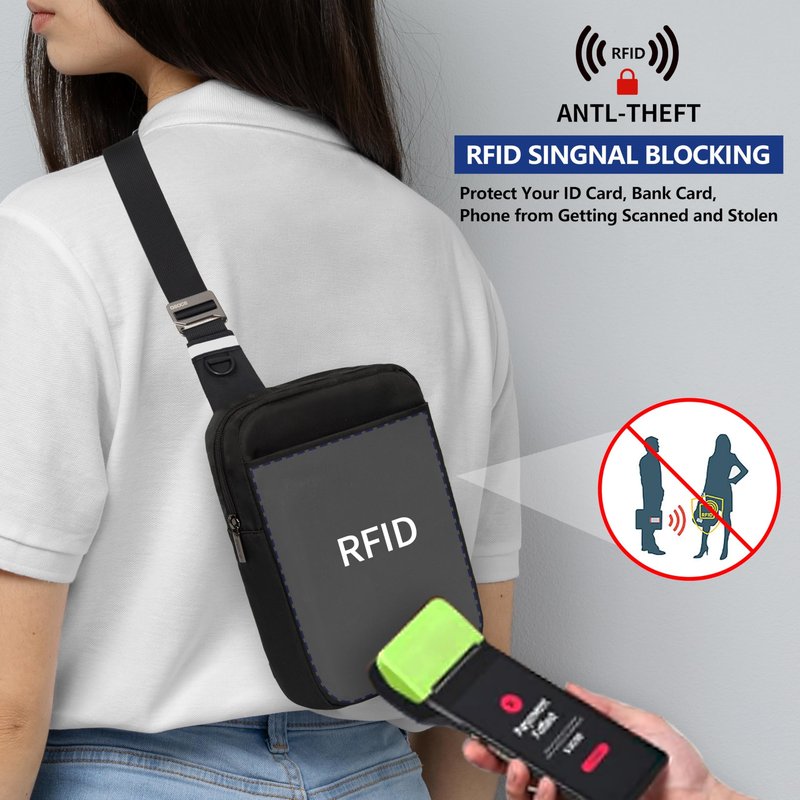 OSOCE Sling Bag, RFID Anti-Theft Lightweight