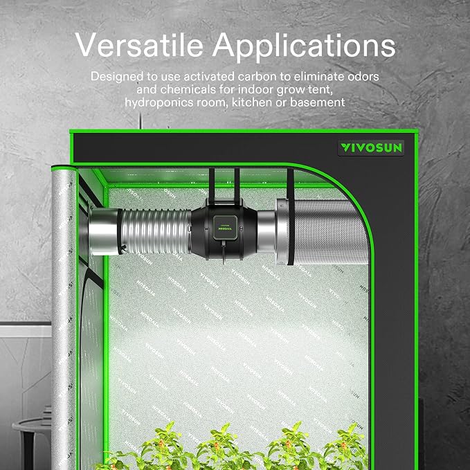 VIVOSUN 6 Inch Air Carbon Filter Smelliness Control