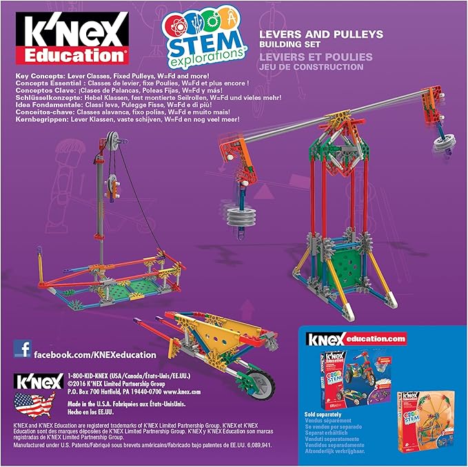 K'NEX Education - STEM Explorations: Levers & Pulleys Building Kit ‚ Kid Construction Play‚ Ages 8+