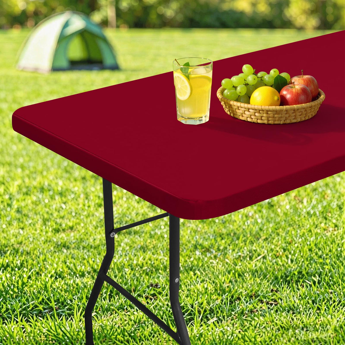 homing Rectangle Table Cloth Cover 6 Foot Elastic Fitted Tablecloth