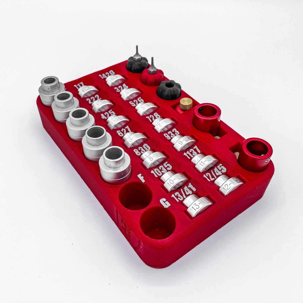 Precision Storage Rack for Headspace & Bullet Comparators - Compatible with Hornady