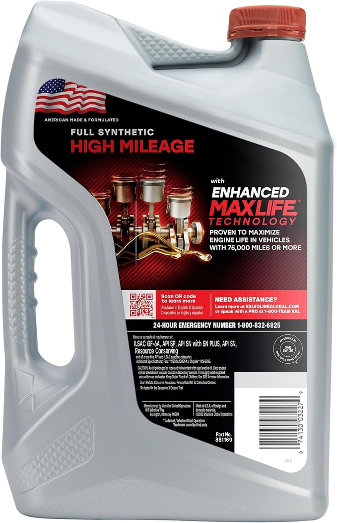 Valvoline Full Synthetic High Mileage