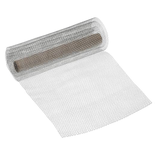 PATIKIL 40" L x 10" W Woven Wire Mesh, 6 Mesh 316L Stainless Steel Air Vent