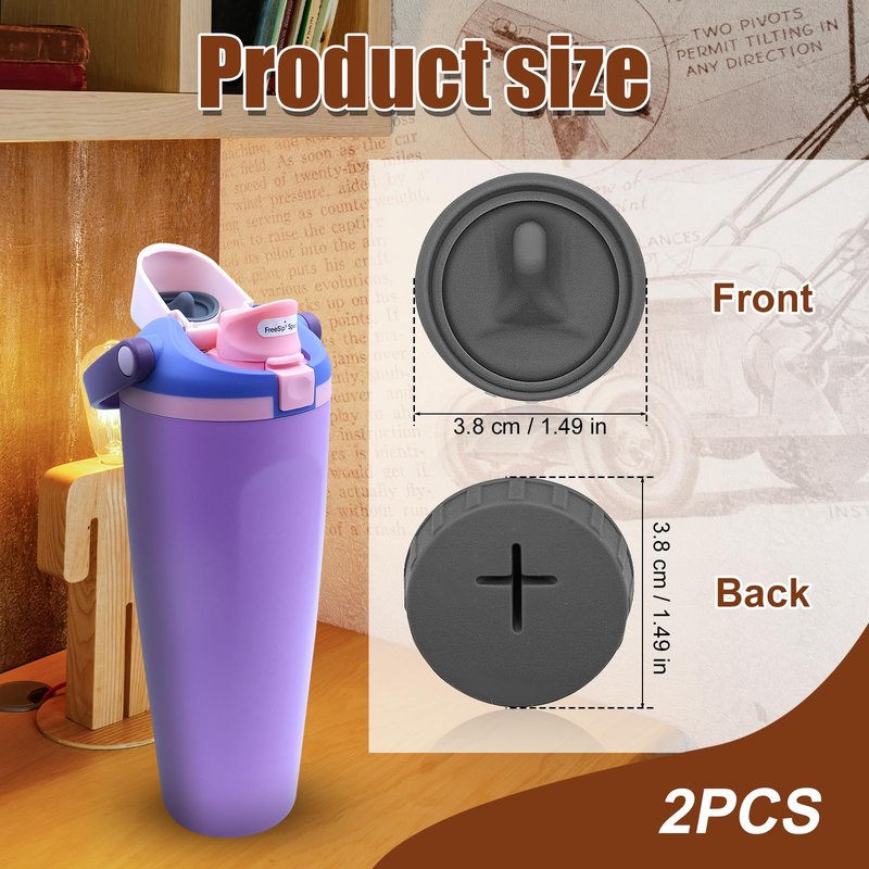 2pcs Replacement Stopper Compatible with Owala FreeSip Sway 30oz 40oz, Silicone Seal Bottle Cap Mouth Stopper for Owala FreeSip Tumbler 30oz 40oz Water Bottle Top Lid Gasket Plug Accessories BPA-Free