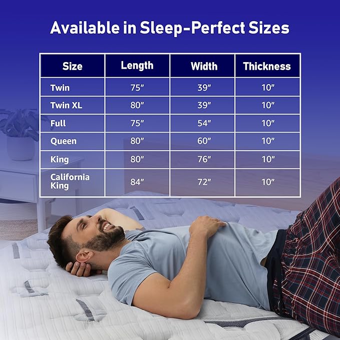 REVO Sleep Gel Memory Foam Mattress, 10-Inch Full – Supportive Cooling Mattress with Gel Foam for Pressure Relief and Breathable Sleep – Ideal for Guest or Teen Bedrooms