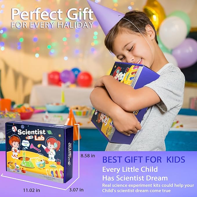 Kids Science Kit STEM Toys - Science Kits for Kids Age 6-8-12, 70 Science Lab Experiments Educational Games, 60+ PCS Science Toys, Christmas, Birthday Gift for 6-12 Year Old Boys Girls