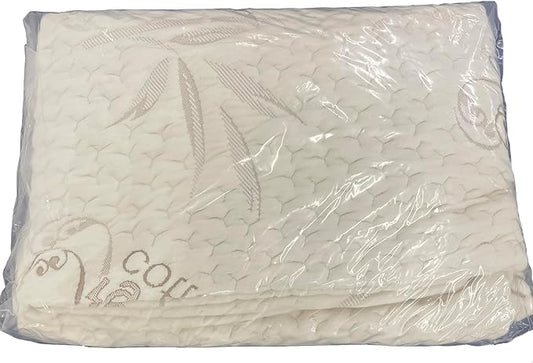 FoamRush 6" x 48" x 80" Bunk, Soft, Fitted, Zippered Mattress Cover Replacement, Premium Cotton, Waterproof, Non Skid Bottom, Mattress Pad Cover, Mattress Not Included