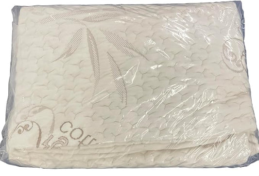 FoamRush 6" Bunk (30" x 80") Soft, Fitted, Zippered Mattress Cover Replacement, Premium Cotton, Waterproof, Non Skid Bottom, Mattress Pad Cover, Mattress Not Included