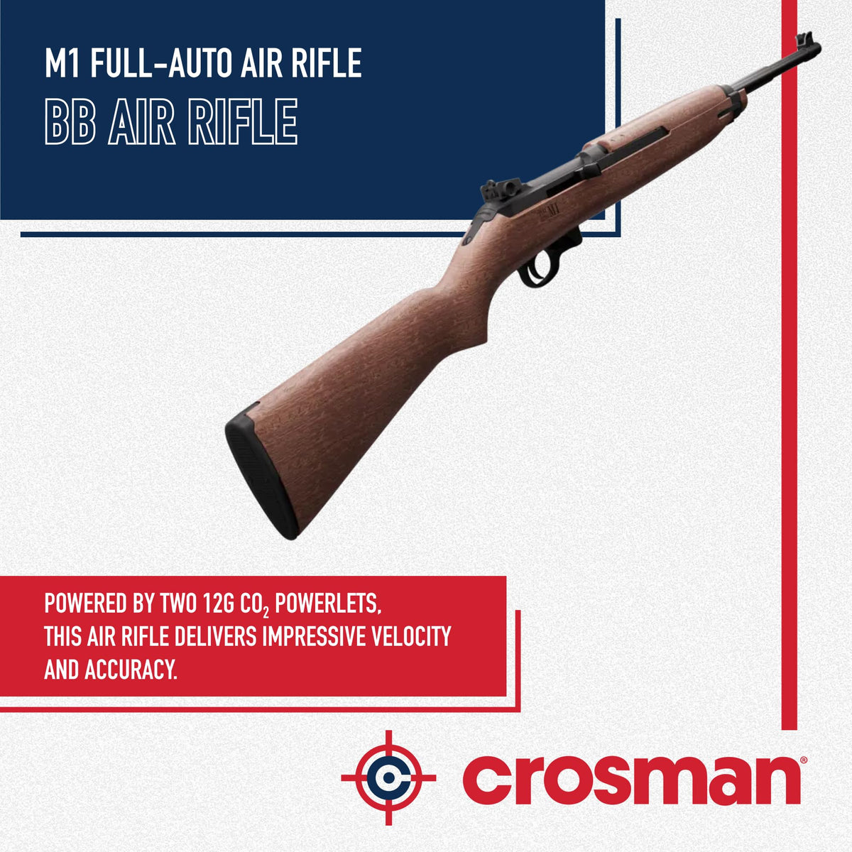 Crosman CFAM1 Full Auto CO2 BB Rifle - 300 Round - Brown