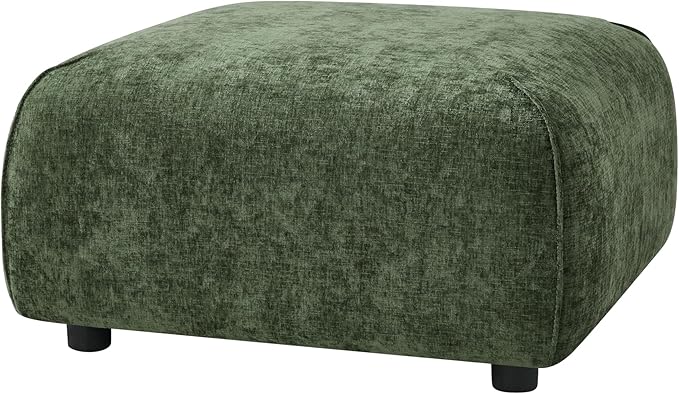 Christopher Knight Home Milio Modern Accent Chair with Ottoman Foot Rest, Wooden Frame Club Chair and Ottoman, Comfy Living Room Lounge Chair with Coffee Table, Single Sofa and Footstools, Green