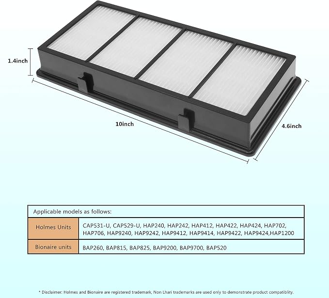HAPF300 True HEPA Filter, Compatible