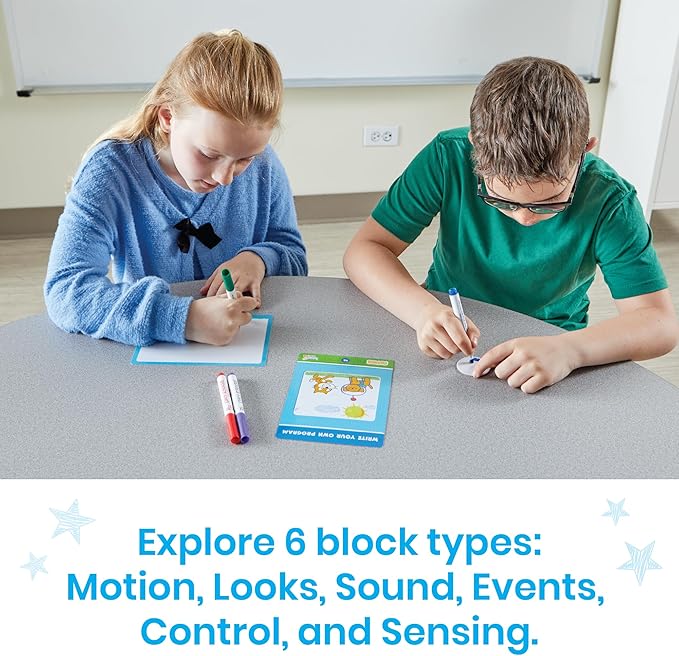 hand2mind Scratch Block-Based Coding Student Activity, Learn to Code, Computer Science and Programming for Kids, STEM Activities, STEM Classroom, Coding for Kids 8-12, Science Teacher Supplies