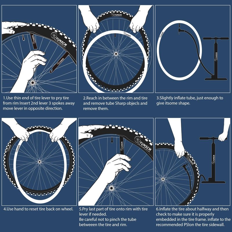 2-PCS 26" Bike Tubes 26x1.75/2.125 32mm AV Schrader Valve 26" Bicycle Tubes Compatible with 26 x 1.75 26x1.95 26x2.0 26x2.10 26 x 2.125 Road Mountain Bike Tire Tubes