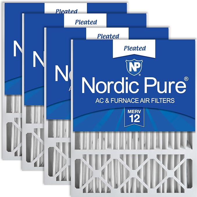 Nordic Pure 20x25x5 Lennox X6673 X6675 Replacement MERV 12 Air Filters 4 Pack