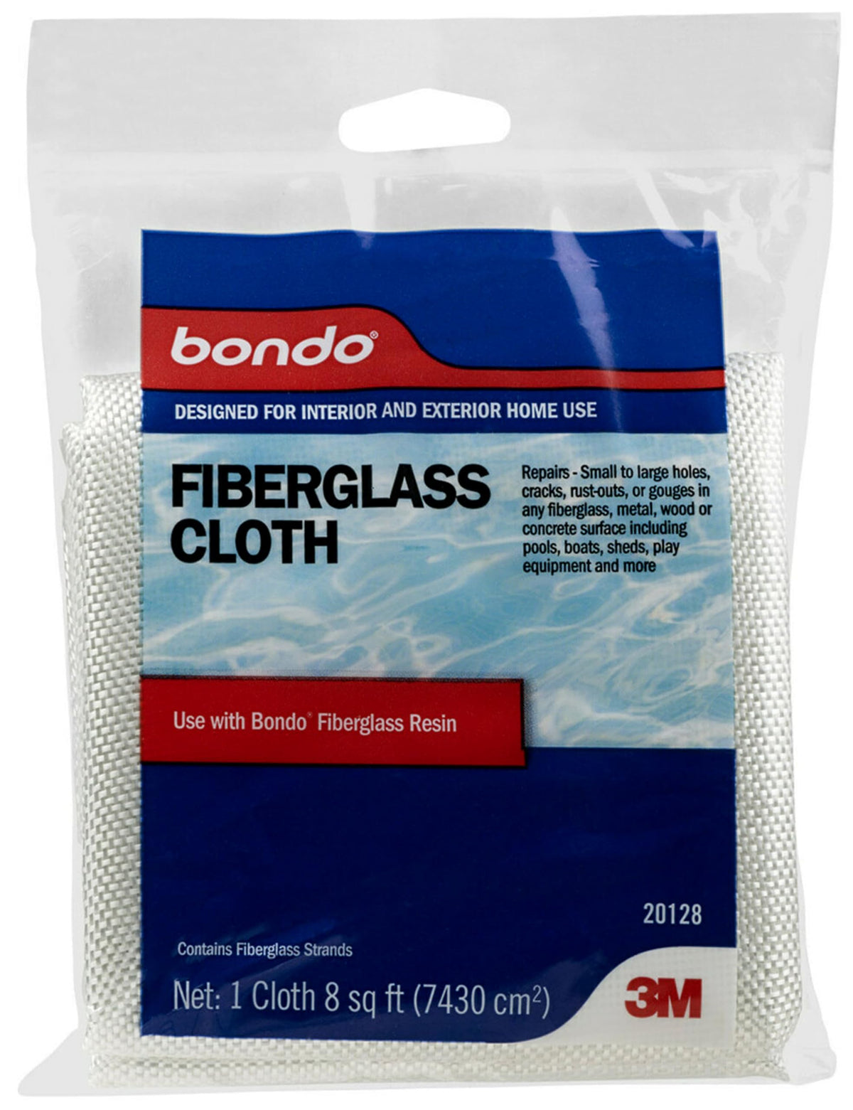 Bondo Fiberglass Resin Repair Kit, 00422, 0.9 Quart
