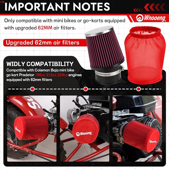 62mm Mini Bike Air Filter Cover
