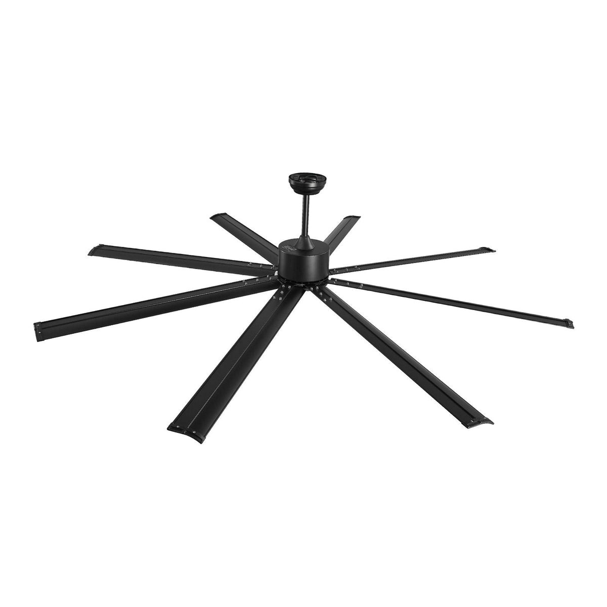 84 In Ceiling Fan without Light, 6-Speed Remote Control, Aluminum 8-Blade, Reversible DC Motor, Modern Low Profile Flush Mount Exterior Fan for Bedroom, Living Room, Patio, Indoor/Outdoor, Black