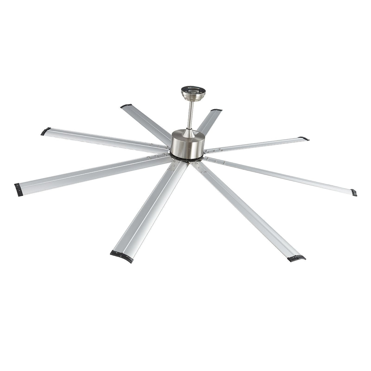 84 In Ceiling Fan without Light, 6-Speed Remote Control, Aluminum 8-Blade, Reversible DC Motor, Modern Low Profile Flush Mount Fan for Bedroom, Living Room, Patio, Indoor/Outdoor, Brushed Nickel