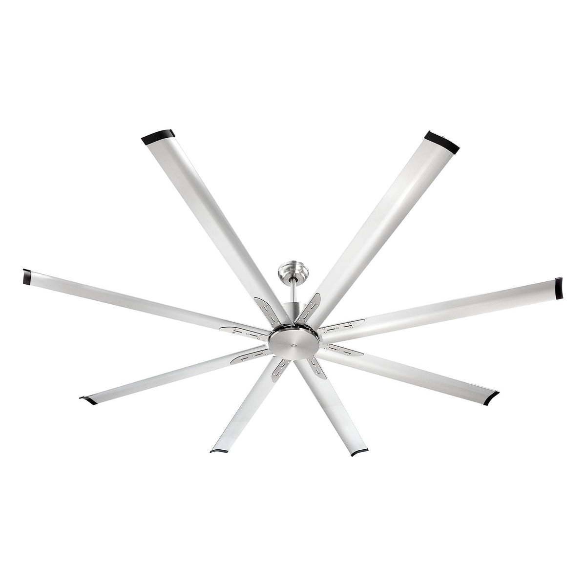 84 In Ceiling Fan without Light, 6-Speed Remote Control, Aluminum 8-Blade, Reversible DC Motor, Modern Low Profile Flush Mount Fan for Bedroom, Living Room, Patio, Indoor/Outdoor, Brushed Nickel
