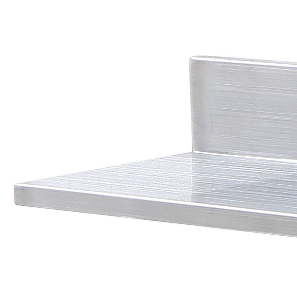 8.6" x 16" Stainless Steel Shelf, Wall Mounted Floating Shelving with Backsplash, 44 lbs Load Capacity Commercial Shelves, Heavy Duty Storage Rack for Restaurant, Kitchen, Bar, Home, and Hotel