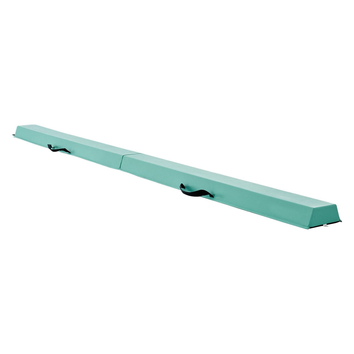 8FT Folding Balance Beam for Kids, 200LBS Stable Support Gymnastics Floor Beam with Non-Slip Mats, Gymnastics Training Equipment with Anti-Slip Bottom and Carrying Bag for Home Gym, Mint Green
