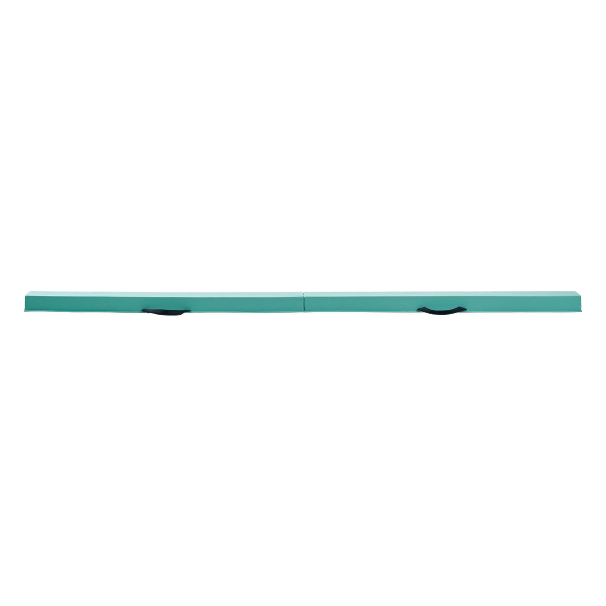 8FT Folding Balance Beam for Kids, 200LBS Stable Support Gymnastics Floor Beam with Non-Slip Mats, Gymnastics Training Equipment with Anti-Slip Bottom and Carrying Bag for Home Gym, Mint Green
