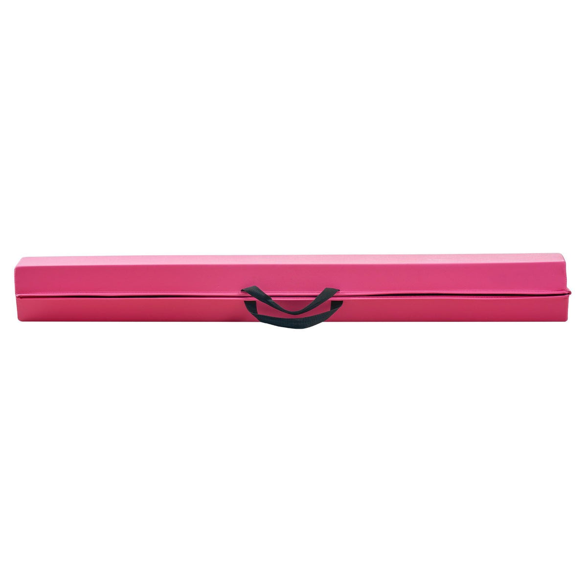 8FT Folding Balance Beam for Kids, 200LBS Stable Support Gymnastics Floor Beam with Non-Slip Mats, Gymnastics Training Equipment with Anti-Slip Bottom and Carrying Bag for Home Gym, Pink
