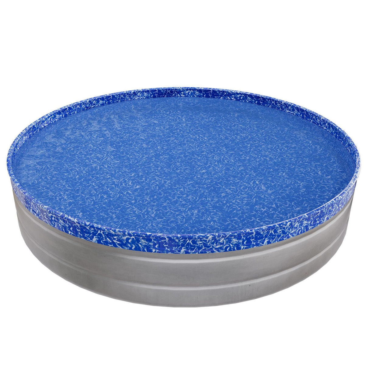 8ft Pool Liner, Round Overlap Swimming Pool Liner for 27.5 in Wall Height, Heavy Gauge Vinyl, Easy Install with Leak-Proof Patches, Designed for Steel Sided Above-Ground,Outdoor, Crystal