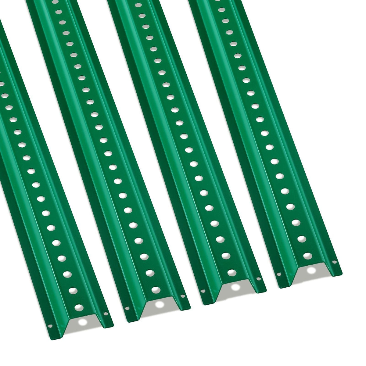 8FT U-Channel Sign Post, 4Pack Green Heavy Duty Steel Fixed Fence Post, Steel Fence U-Channel Sign for Garden, Courtyard, Farm or Traffic Intersection