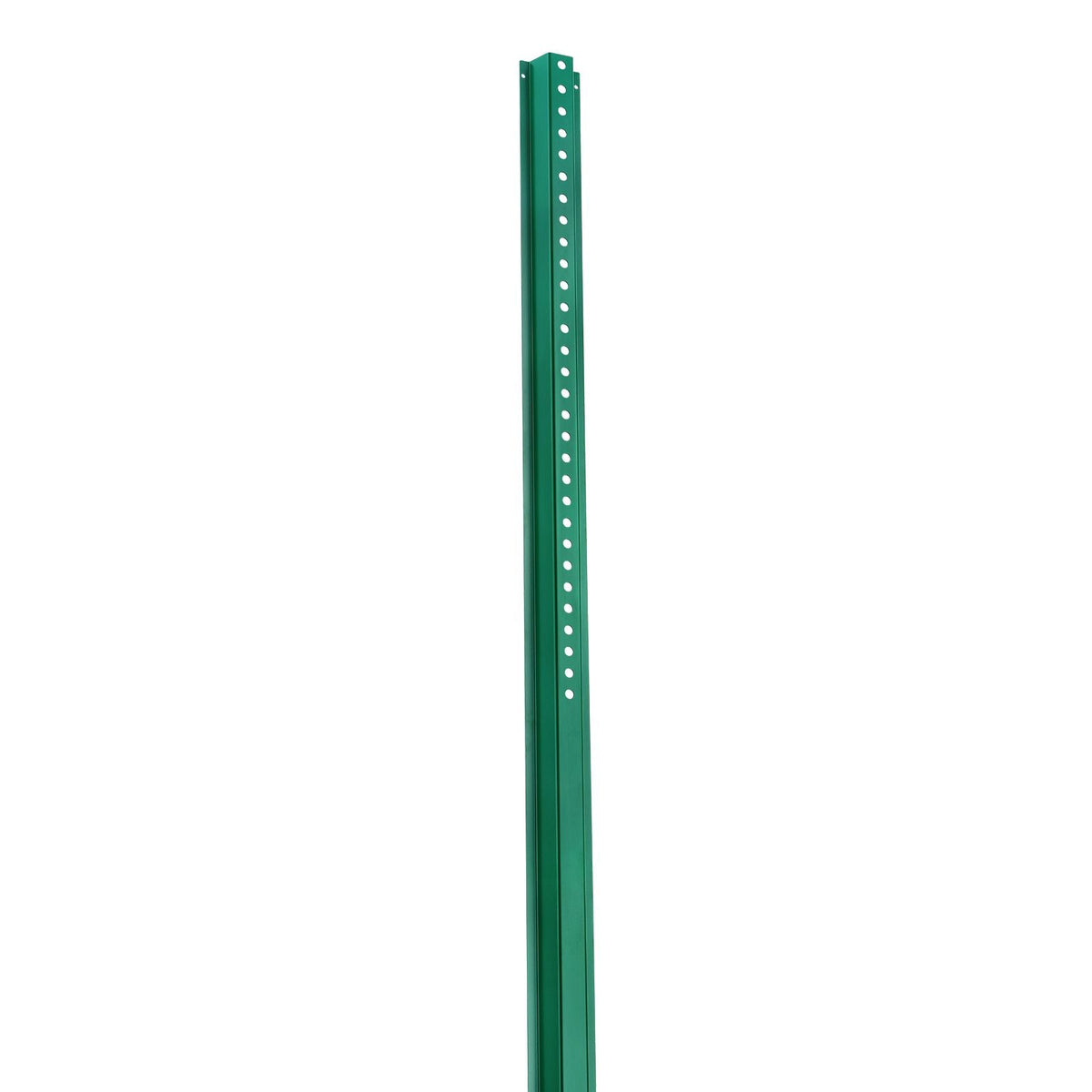 8FT U-Channel Sign Post, 4Pack Green Heavy Duty Steel Fixed Fence Post, Steel Fence U-Channel Sign for Garden, Courtyard, Farm or Traffic Intersection